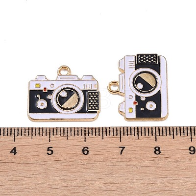 Alloy Enamel Pendants ENAM-R149-12A-G-1