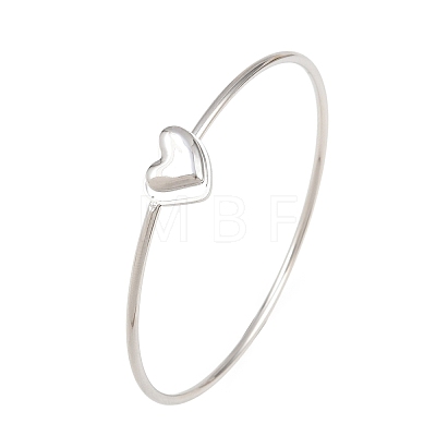 304 Stainless Steel Bangles for Women BJEW-N040-01B-P-1
