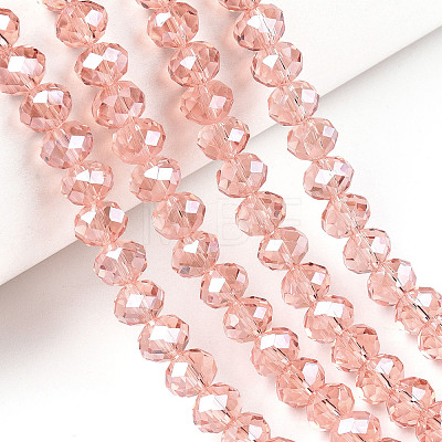 Electroplate Glass Beads Strands LS-EGLA-A034-T10mm-A34-1