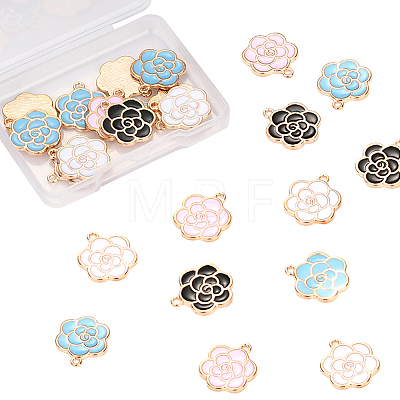 Alloy Enamel Pendants ENAM-CJ0001-52-1