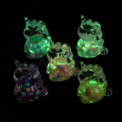 Luminous Transparent Acrylic Big Pendants MACR-D080-07-1