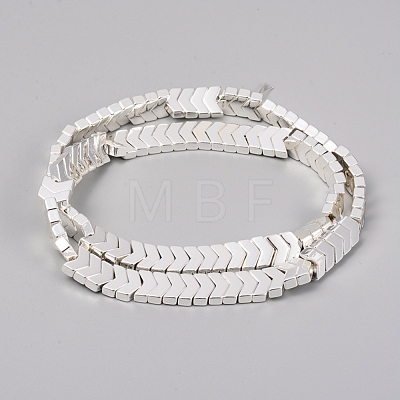 Electroplated Non-magnetic Synthetic Hematite Beads Strands G-F682-04A-S-1
