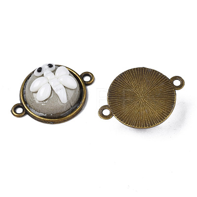Handmade Porcelain Connector Charms PORC-N004-148-1