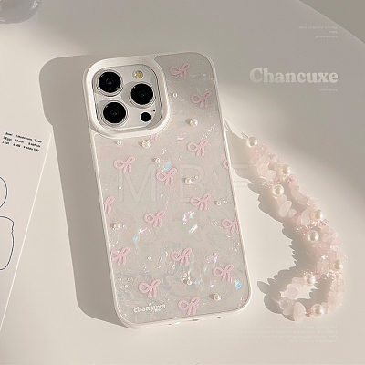 3D Flower Bowknot TPU Plastic Mobile Phone Cover PW-WGEE7EB-04-1