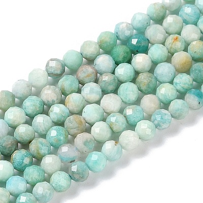 Natural Amazonite Beads Strands X-G-G139-A15-03-1