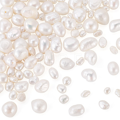 100Pcs 4 Styles Natural Cultured Freshwater Pearl Beads PEAR-TA0001-38-1