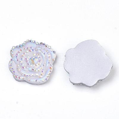 Resin Rhinestone Cabochons CRES-T012-02A-1
