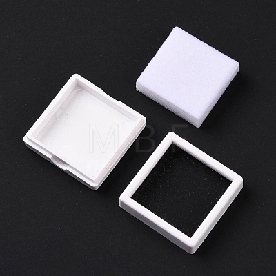 Square Plastic Diamond Presentation Boxes OBOX-G017-01B-1