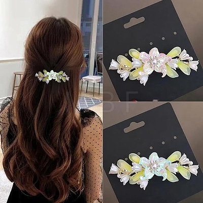 10Pcs UV Plating Iridescent Plastic Beads Caps FIND-YW0007-94A-1