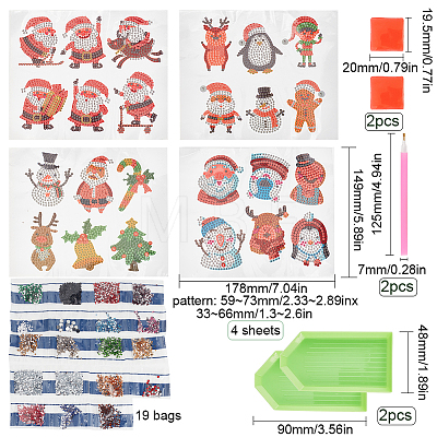 DIY Christmas Theme Sticker Kit DIY-WH0453-28-1