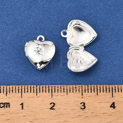 Heart Brass Pendant Rhinestone Settings KK-A276-12S-1
