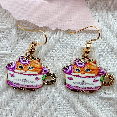 Alloy Dangle Earrings FS-WG32F4A-06-1