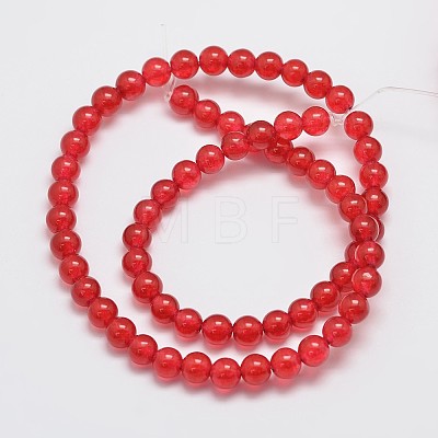 Natural & Dyed Malaysia Jade Bead Strands G-A146-6mm-A02-1