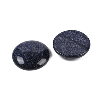 Synthetic Blue Goldstone Cabochons G-H1596-FR-25mm-29-1