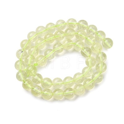 Natural Lemon Quartz(Heated) Beads Strands G-G286-A04-8mm-1