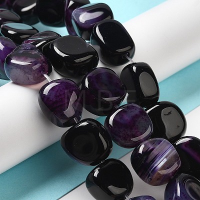 Natural Agate Beads Strands G-H295-D01-04-1