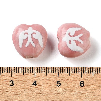 Printed Handmade Porcelain Beads FIND-H023-01A-1