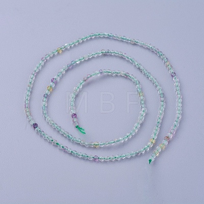 Natural Fluorite Beads Strands G-F619-01-3mm-1