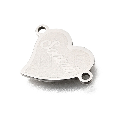 201 Stainless Steel Connector Charms STAS-B143-03C-P-1