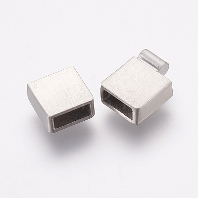 304 Stainless Steel Magnetic Clasps with Glue-in Ends STAS-E144-062P-1