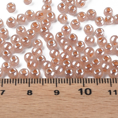 6/0 Imitation Jade Glass Seed Beads SEED-N004-006-04-1