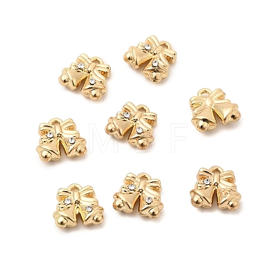 Christmas Alloy Rhinestone Charms FIND-G102-01G-04-1