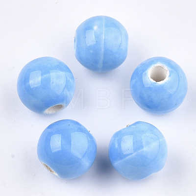 Handmade Porcelain Beads PORC-S499-01B-M-1