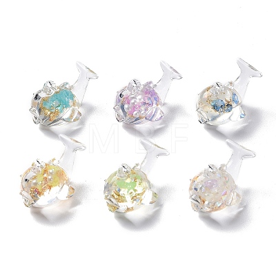 Luminous Transparent Resin Pendants RESI-K019-07-1