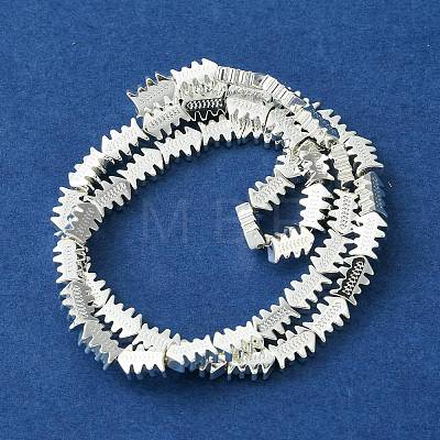 Electroplated Synthetic Non-Magnetic Synthetic Hematite Beads Strands G-I360-Q01-04-1