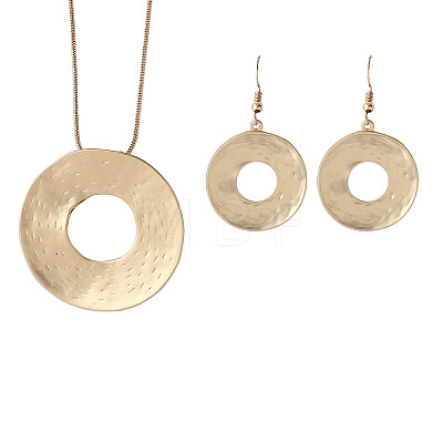 Alloy Dangle Earrings & Pendant Necklaces Sets for Women FS-WG44CF3-01-1