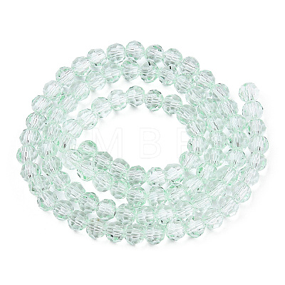 Transparent Glass Beads Strands X-GLAA-E036-07Z-02-1