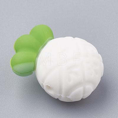 Food Grade Eco-Friendly Silicone Focal Beads SIL-N001-06D-1