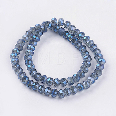 Electroplate Glass Beads Strands EGLA-D020-8x5mm-59-1