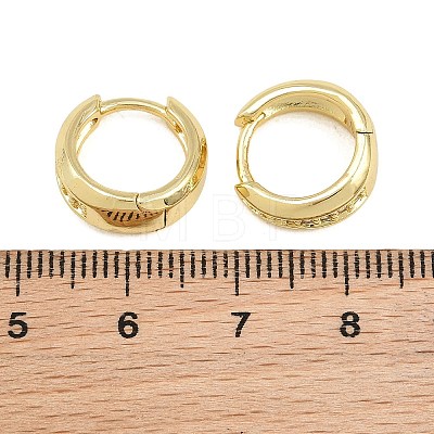 Brass Micro Pave Cubic Zirconia Hoop Earrings KK-CBAD104-04G-A-1