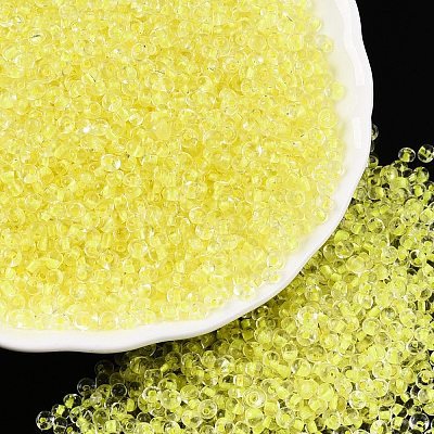 8/0 Inside Colours Transparent Glass Seed Beads SEED-T007-06C-1