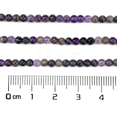 Natural Charoite Beads Strands G-M438-A03-01-1