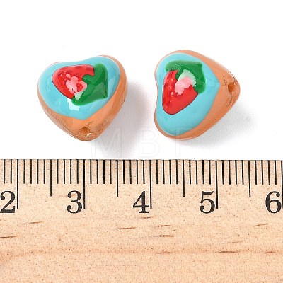 Baking Paint Glass Enamel Beads LAMP-D303-02A-1