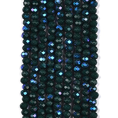 Electroplate Opaque Solid Color Glass Beads Strands LS-EGLA-A044-P3mm-L12-1