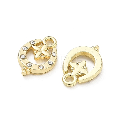Alloy Rhinestone Pendants FIND-D044-16G-1