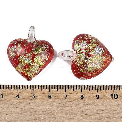 Lampwork Pendants FOIL-K003-02A-1