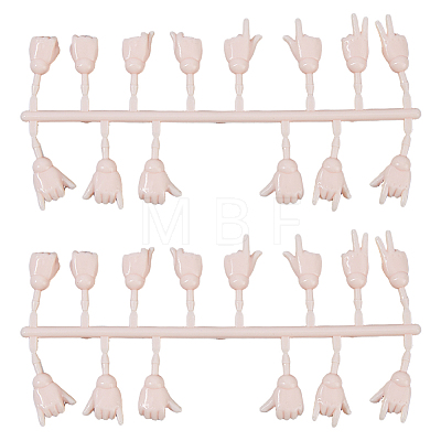 2 Sets Plastic Palm Model DIY-DC0004-35A-1