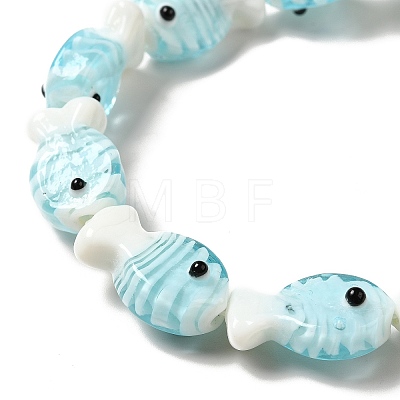 Handmade Lampwork Beads Strands LAMP-G154-07E-1