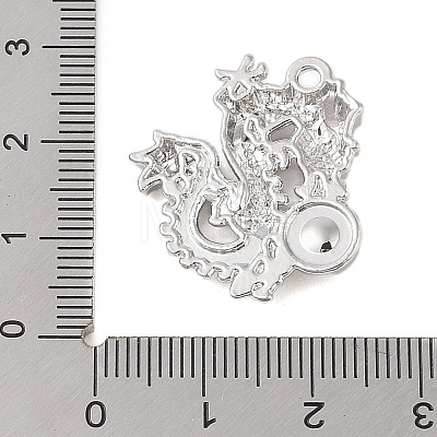 Rack Plating Alloy with ABS Imitation Pearl Pendants FIND-B037-10P-1