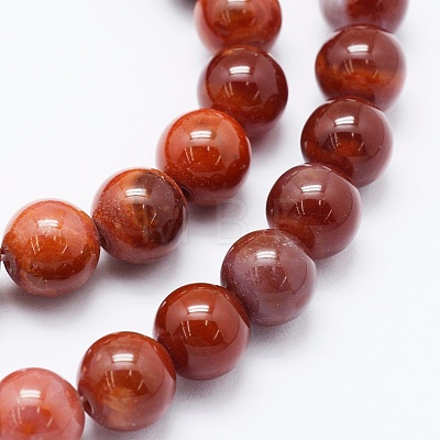 Natural Agate Beads Strands G-E469-03-8mm-1