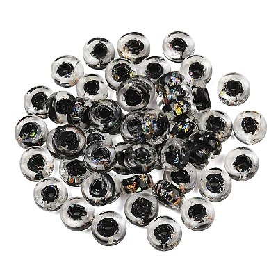 Luminous Handmade Foil Glass Beads LAMP-P020-01A-02-1