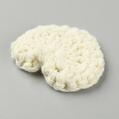 Heart Handmade Crochet Cotton Ornament Accessories AJEW-WH0326-52L-1