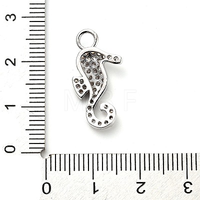 Brass Micro Pave Cubic Zirconia Pendants KK-L229-061P-1