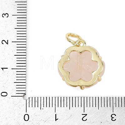 Natural Rose Quartz Carved Pendants G-G330-01G-04-1