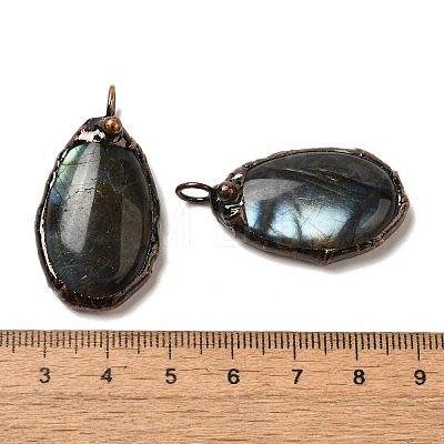 Natural Labradorite Pendants G-K381-05R-04-1