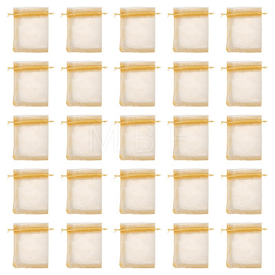 50Pcs Organza Bags Jewellery Storage Pouches Wedding Favour Party Mesh Drawstring Gift OP-TA0001-16C-1